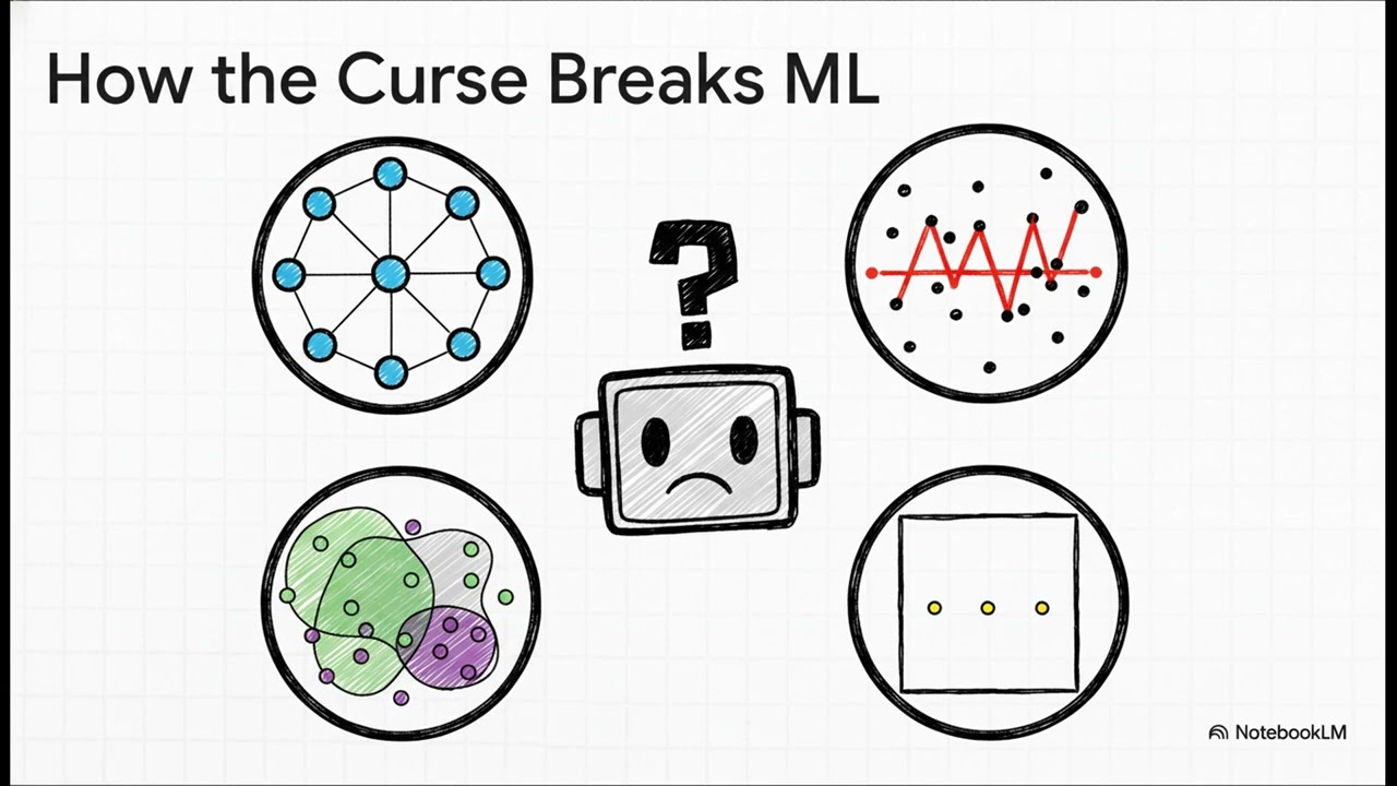 Проклятие размерности: почему многомерные данные разрушают нашу интуицию | Uplatz