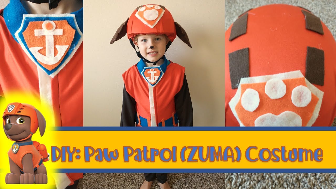 DIY: Paw Patrol (ZUMA) Costume - YouTube.