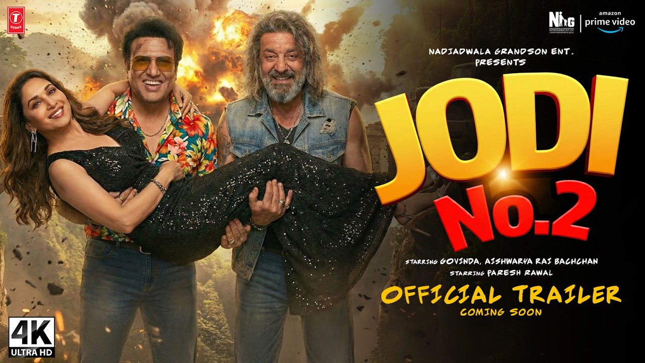 Jodi No.2 - Official Trailer | Govinda | Sanjay Dutt | Madhuri Dixit | New Movies Trailer 2025