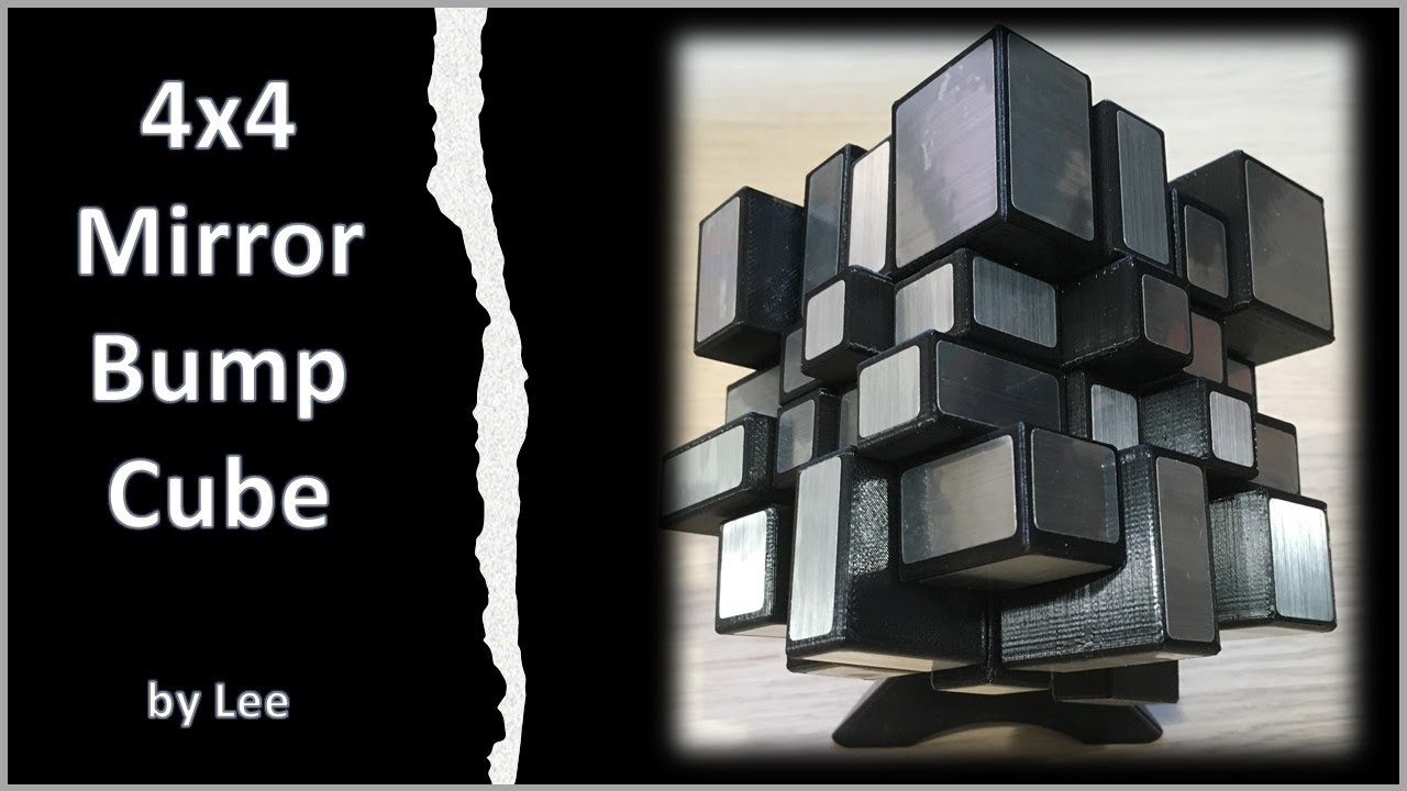 4x4 Mirror Bump Cube by Lee - Rubik's Cube 4x4 Shape Mod - YouTube