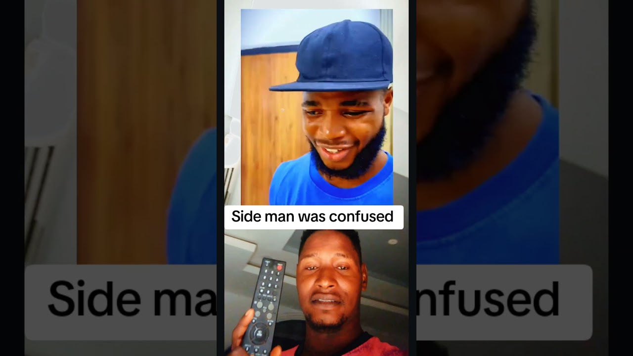 side man was confused  