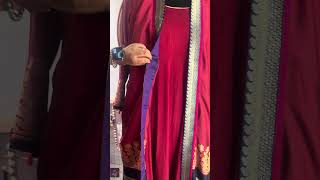 #crepesilk #silkoverlay #textilelove #fromsareetostyle #indiandesigner #recraftingthesaree
