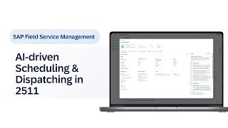 AI-Driven Schedule & Dispatch in SAP Field Service Management 2511 | Demo