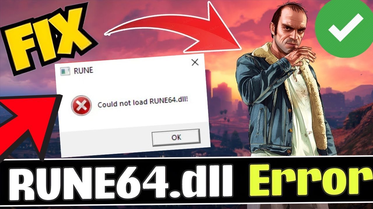 How to Fix Could not find rune64 dll GTA 5 Enhanced