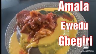 Learning how to make Amala,Gbegiri and Ewedu for the first time. Nigeria🇳🇬yorubatraditionaldish