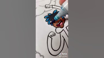 Drawing Rappers as Popular Cartoons! | Copic Markers | (#Shorts)