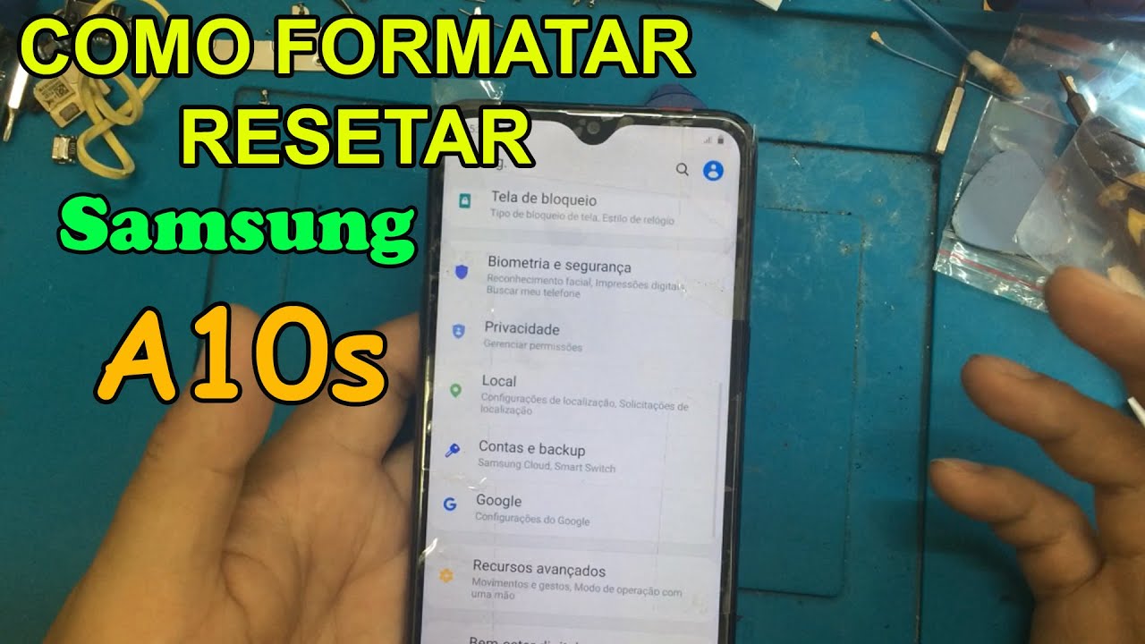 COMO FORMATAR SAMSUNG A10s / A107 RESTAURAR ZERAR DE FABRICA - YouTube