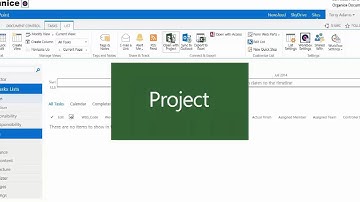 01 - Open Microsoft Project from SharePoint task list