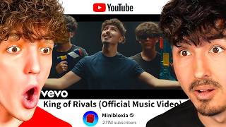 Youtubers react to MY NEW ROBLOX RIVALS SONG