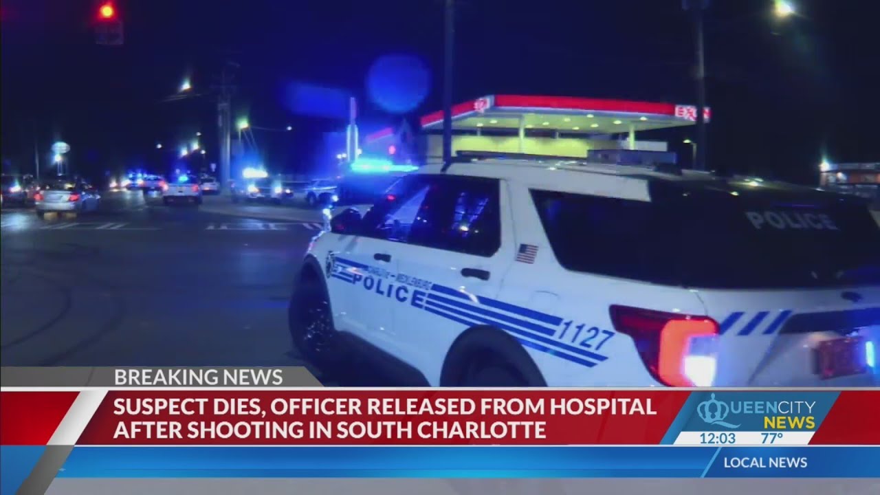 Suspect dies, CMPD officer recovering after shooting - YouTube