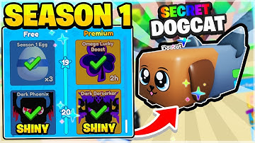 I COMPLETED SEASON 1 & GOT SECRET DOGCAT In Roblox Mining Simulator 2