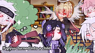 [🌧️❤️‍🩹] “If giyuu turned into a child” » giyuu x shinobu ? » demon slayer gacha trend P.1!!