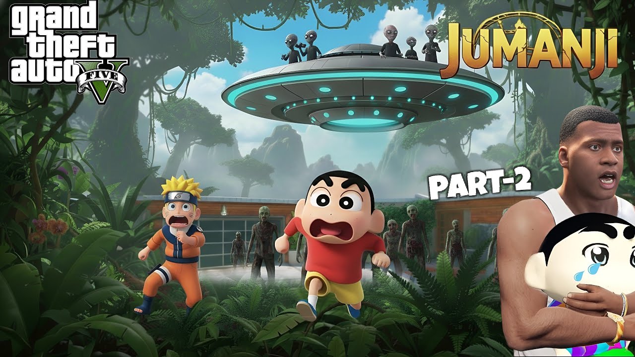 Franklin & Shinchan Stuck in Jumanji AGAIN 😨 | Part-2 Adventure