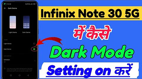Infinix Note 30 5G me dark mode setting kaise kare | How to enable dark mode in infinix note 30 5g