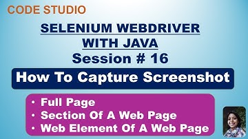 Selenium Webdriver with Java  in Hindi # 16 - How To Capture Screenshot | With Practical Example