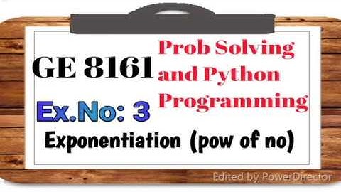 GE 8161 PSPP Lab Tutorial # 3 [ For Clarity change the quality to 480p ]