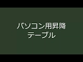 パソコン用昇降テーブル