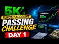 #Day 1 5K Funded Account Challenge || Live Analysis Live Trade