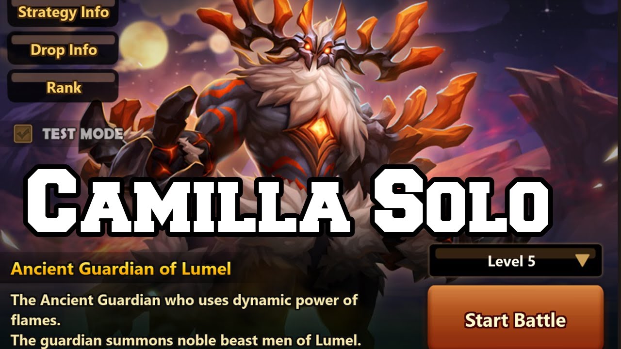 Cliff of Tough Beast Men Camilla Team - Summoners War