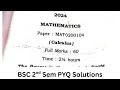 Bsc 2nd Sem Calculus Question Paper Solution 2024 I Part-3 | Five Marks Questions