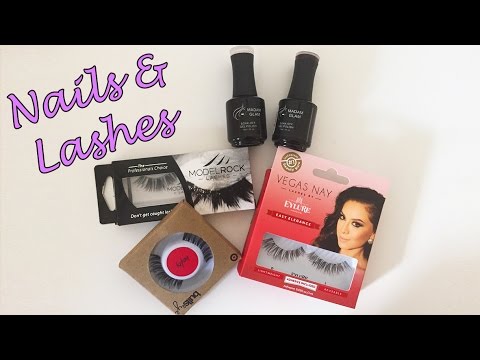 How To: Apply False Lashes QUICK and EASY + At Home Madam Glam Gel ...