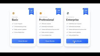 Responsive pricing cart with pure HTML and CSS