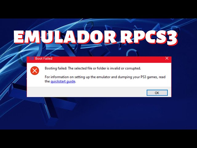 RPCS3 PS3 Emulator ISO Games Booting Fail Invalid File & Folder Fix 