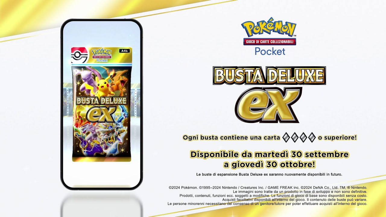 GCC Pokémon Pocket: Busta Deluxe ex | Disponibile il 30 settembre!