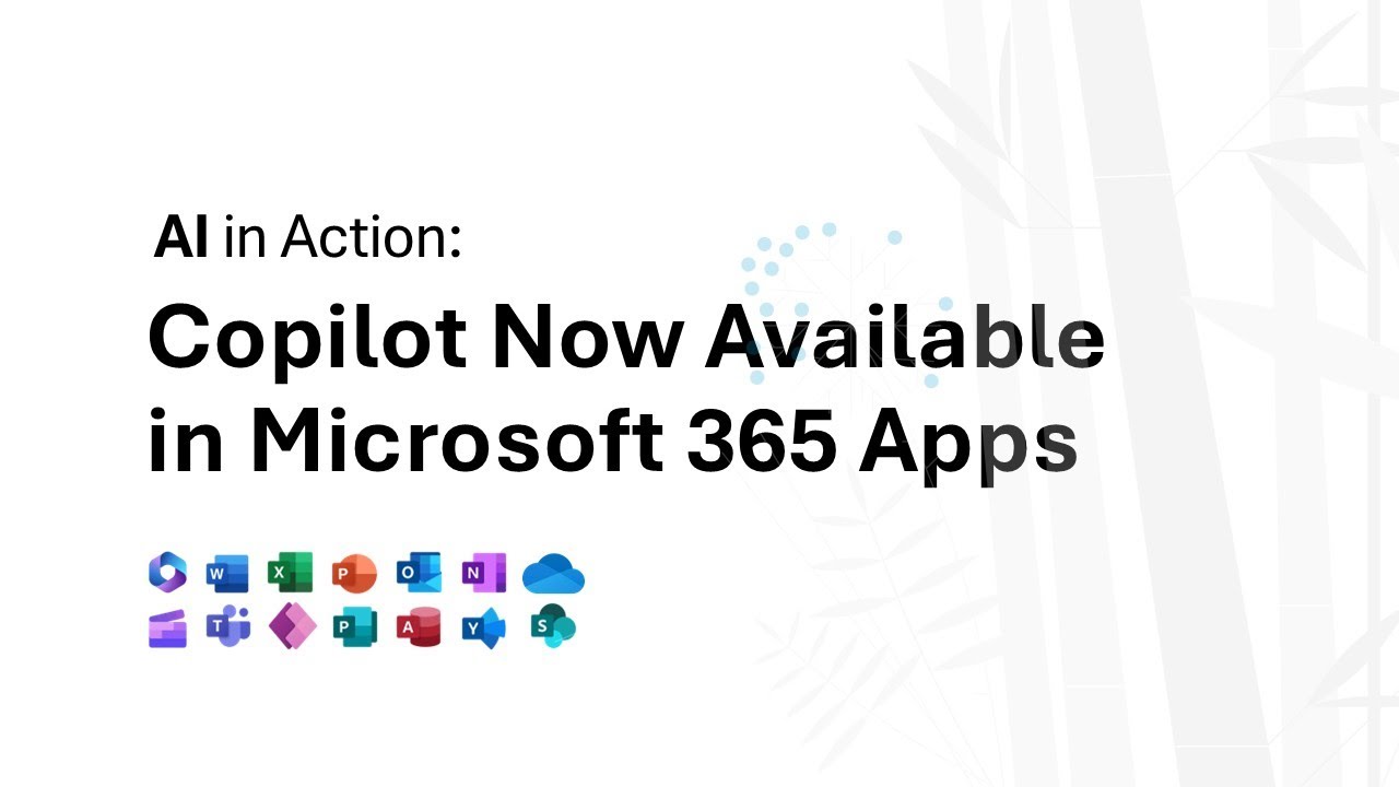AI in Action: Copilot Now Available in Microsoft 365 Apps - YouTube