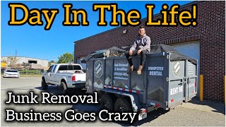 Day In The Life Of Running A Small Junk Removal / Demo Business | Networking Is The Key To Success