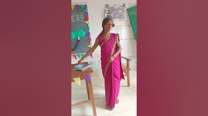 Teacher's role play by student on the occasion of teacher's day