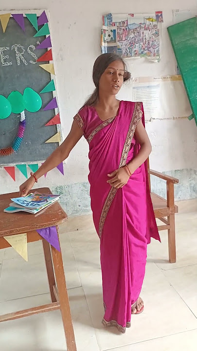 Teacher's role play by student on the occasion of teacher's day