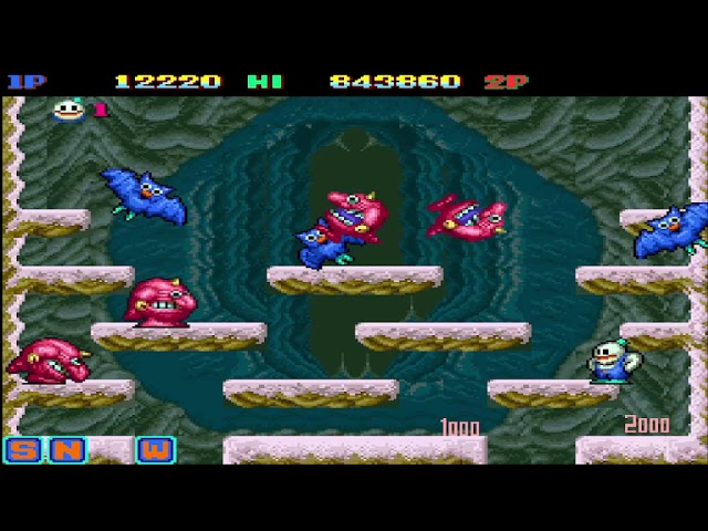 snow bros stage 40-50 final longplay - YouTube