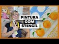 Como fazer Pintura com Stencil em tecido