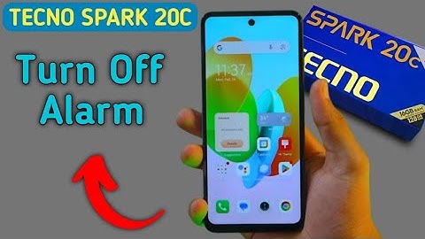 Tecno Spark 20c alarm kaise bandh kare, how to turn off alarm in tecno, how to delete alarm in tecno