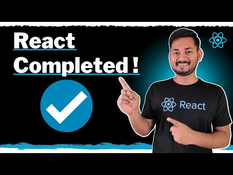 Congratulations🎉 We have Successfully Completed React | The Complete React Course