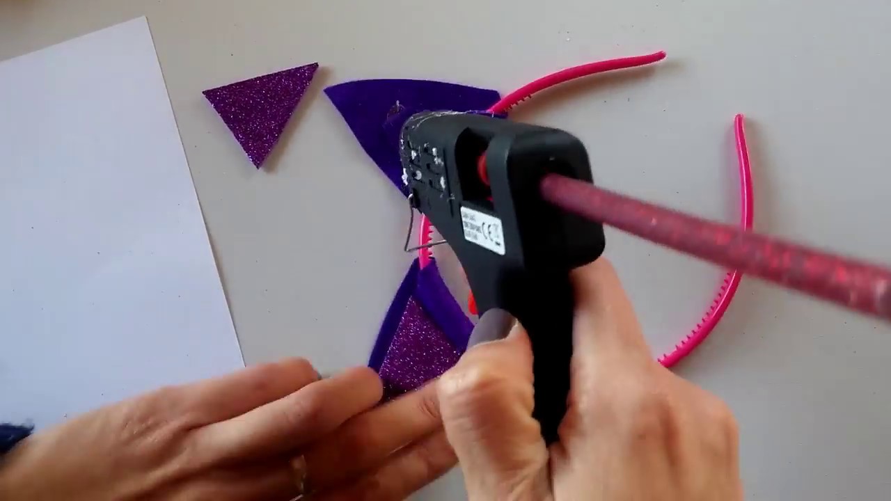 Color de malva Perdido Terrible DIADEMA DE UNICORNIO. DIY - YouTube