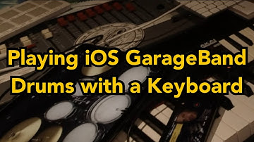 Playing iOS GarageBand Drums with a Keyboard