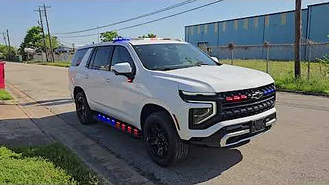 2025 Tahoe PPV Feniex Whelen Police Lights by EFS Houston Emergency Fleet Service