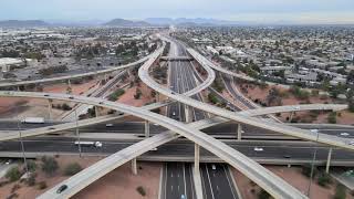 Checking out the I-17/Highway 101 interchange in north Phoenix area.