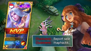 SELENA MAPHACK GAMEPLAY (IQ 200) | TOP GLOBAL SELENA GAMEPLAY - MLBB