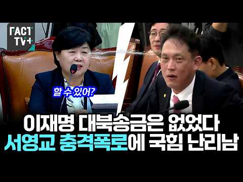 Lee Jae-myung never sent money to North Korea... People Power Party in chaos following Seo Young-...