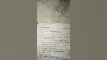 Interdisciplinary Psychology for manager,B.com 1 sem , question paper 📜