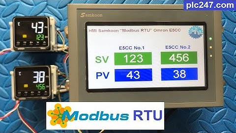 Samkoon HMI "Modbus RTU" Omron E5CC Tutorial