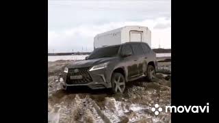 Подборка Lexus LX 570. Land Cruiser 200 Drift Exhaust sound дрифт боком зимой