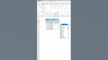 Calculate Age from Date of Birth in Excel! 🎉 Quick & Easy