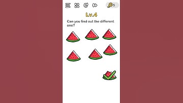 Brain Out Level 4 Can you find out the different one Answer