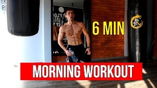 6 MINUTE HOME MORNING WORKOUT - (BODYWEIGHT / No Equipment!)