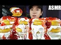 ASMR BANANA CHOCO PIE CAKE MUKBANG KOREANモッパン 韓国 男 お菓子 バナナチョコパイ 生クリーム イチゴジャム 大食い 咀嚼音 食べる音 바나나초코파이 먹방