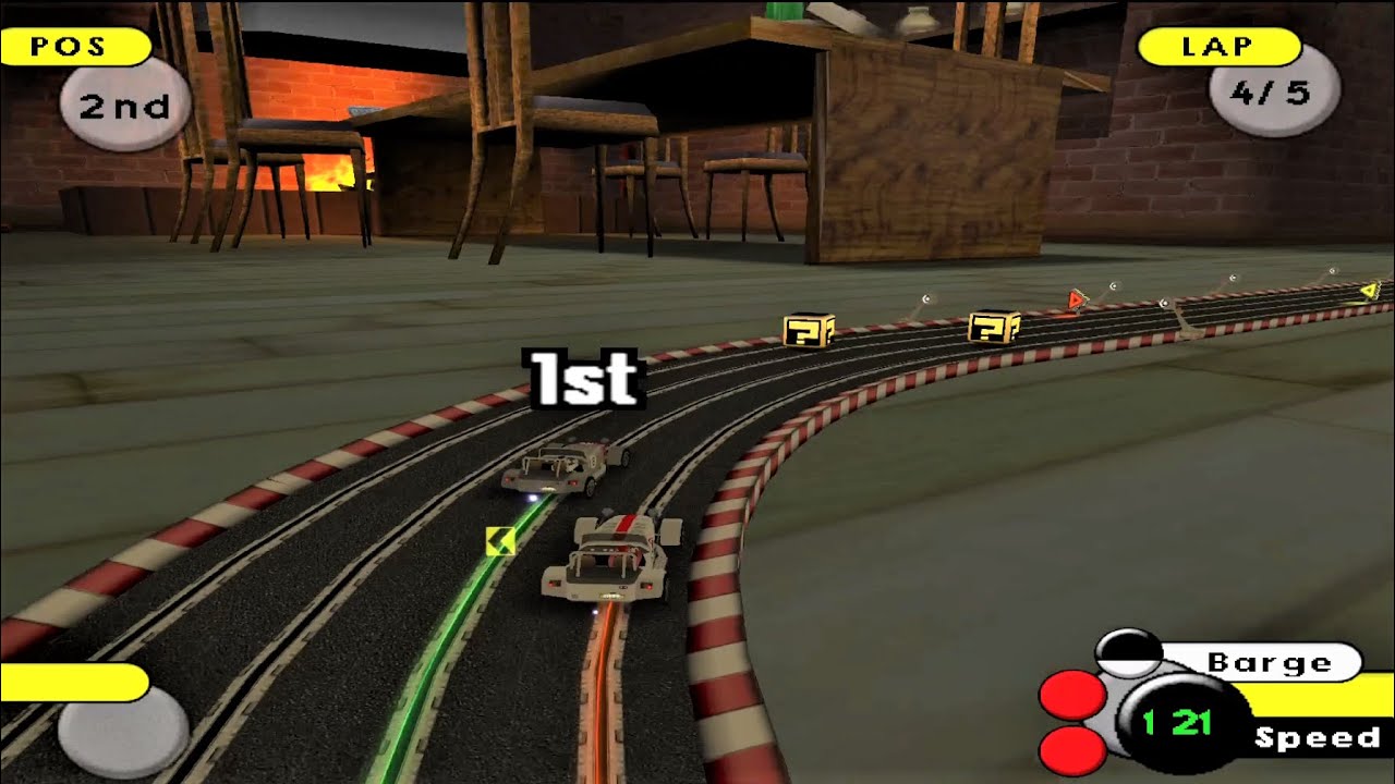 Grooverider Slot Car Thunder (2003) Nintendo Gamecube Gameplay in HD